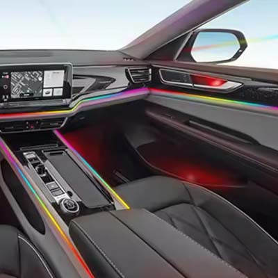 Symphony 24-Piece Interior Chasing LED Ambient Light Kit Installed